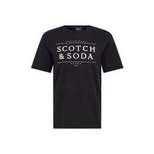 SCOTCH & SODA Tricou negru / alb imagine