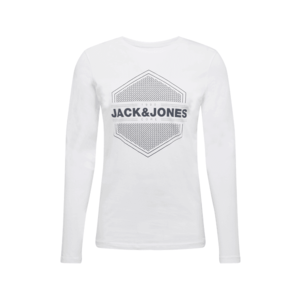 JACK & JONES Tricou alb / negru imagine