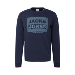 JACK & JONES Bluză de molton albastru închis / albastru porumbel imagine