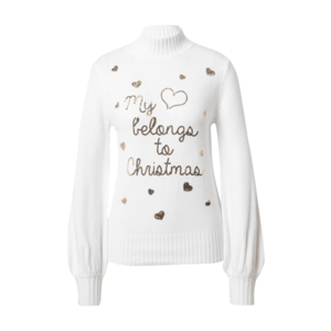 Fashion Union Pulover 'My Heart Belongs To Christmas' roz / alb imagine