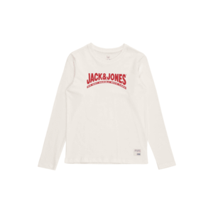 Jack & Jones Junior Tricou 'HISTORY' offwhite / roșu imagine