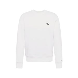 Calvin Klein Jeans Bluză de molton 'ESSENTIAL' negru / alb imagine
