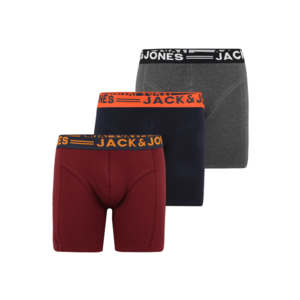 Jack & Jones Plus Boxeri burgund / navy / gri amestecat / portocaliu închis / alb imagine
