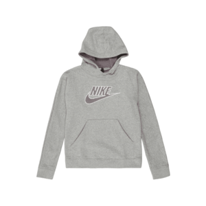 Nike Sportswear Bluză de molton gri amestecat / mov / alb imagine