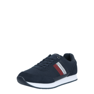 TOMMY HILFIGER Sneaker low 'CORPORATE MAT' albastru închis / alb / roșu imagine