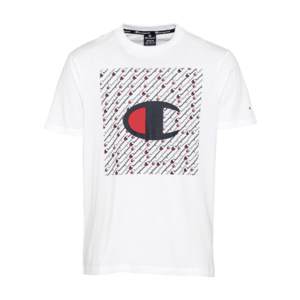 Champion Authentic Athletic Apparel Tricou alb / marine / roșu imagine
