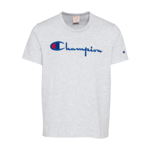 Champion Authentic Athletic Apparel Tricou gri deschis / bleumarin / roșu imagine