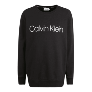 Calvin Klein Bluză de molton negru / alb imagine