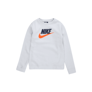Nike Sportswear Bluză de molton 'CLUB FUTURA' gri / navy / portocaliu imagine