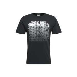 JACK & JONES Tricou 'CLUB' negru / alb / gri imagine