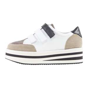 heine Sneaker low maro / alb imagine