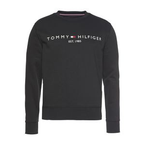 TOMMY HILFIGER Bluză de molton negru / alb imagine