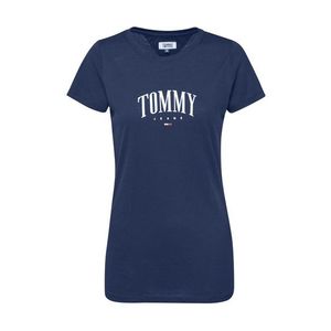Tommy Jeans Tricou 'TJW TOMMY SCRIPT TEE' alb / navy imagine