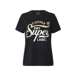 Superdry Tricou negru / auriu imagine