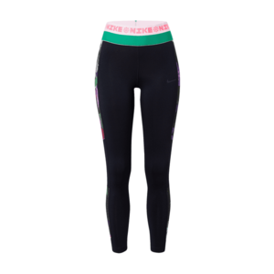 NIKE Pantaloni sport alb / negru / verde / roz imagine