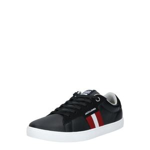 JACK & JONES Sneaker low 'TOD' gri metalic / roșu / alb imagine