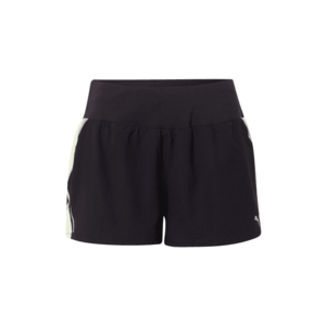 PUMA Pantaloni sport negru / galben neon / gri imagine