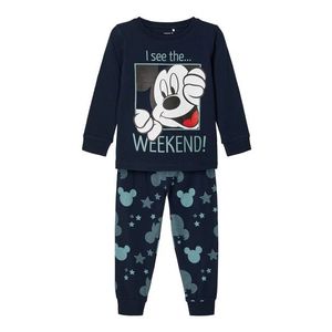NAME IT Pijamale 'Mickey' roșu deschis / albastru închis / albastru cer / alb / negru imagine