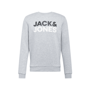 JACK & JONES Bluză de molton gri / negru / alb imagine