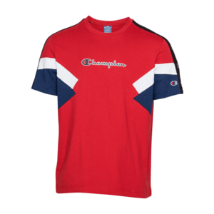 Champion Authentic Athletic Apparel Tricou alb / roșu / albastru închis imagine