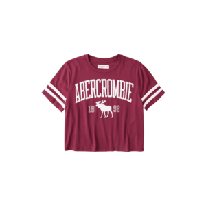 Abercrombie & Fitch Tricou 'SHINE SPORTY TEE' roșu-violet imagine