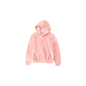 Abercrombie & Fitch Bluză de molton roz / alb imagine