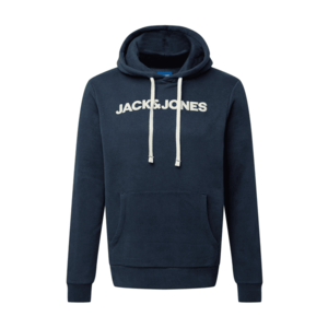 Jack & Jones Plus Bluză de molton 'HISTORY' albastru închis / alb imagine
