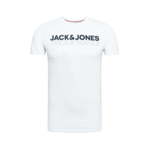 JACK & JONES Tricou alb / negru imagine