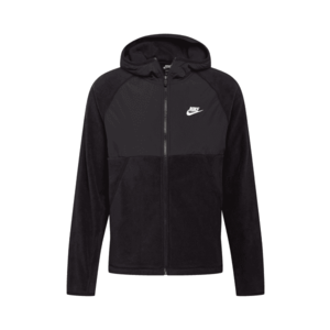 Nike Sportswear Jachetă fleece alb / negru imagine