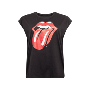 Merchcode Tricou 'Rolling Stones Tongue' roșu / negru / alb imagine