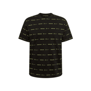 Mennace Tricou negru / galben neon imagine