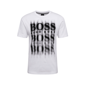 BOSS Casual Tricou 'Tblurry 4' alb / negru imagine