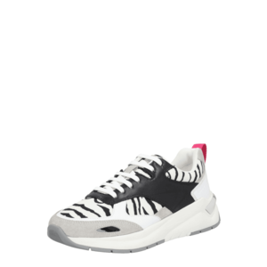 BOSS Casual Sneaker low 'Skylar' alb / negru / gri imagine