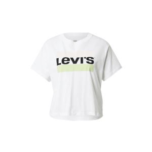LEVI'S Tricou alb / verde / negru imagine