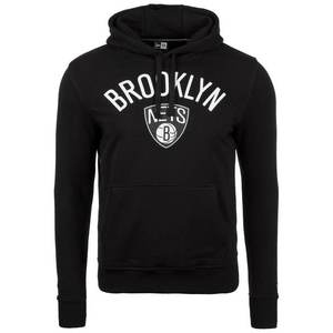 NEW ERA Bluză de molton 'Brooklyn Nets' alb / negru imagine