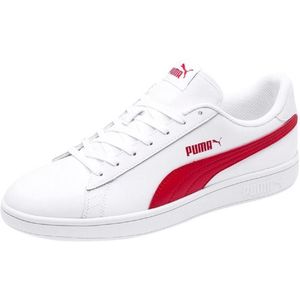PUMA Sneaker low 'Smash V2' alb / roșu imagine