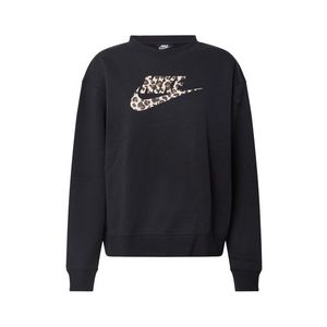 Nike Sportswear Bluză de molton bej / negru / maro imagine
