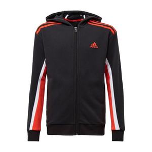 ADIDAS PERFORMANCE Bluză cu fermoar sport 'Bold' negru / alb / roșu orange imagine