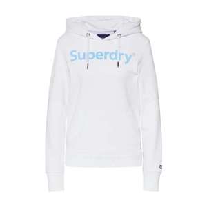 Superdry Bluză de molton alb / albastru imagine