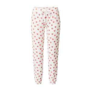 PJ Salvage Pantaloni de pijama 'All Things Love' roz vechi / offwhite imagine