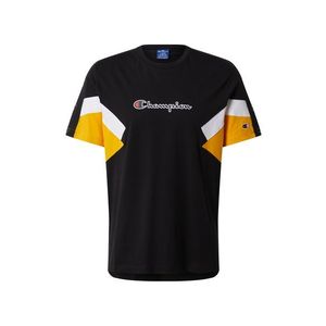 Champion Authentic Athletic Apparel Tricou negru / galben imagine