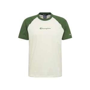 Champion Authentic Athletic Apparel Tricou alb / verde imagine