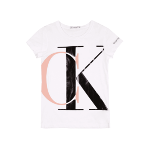 Calvin Klein Jeans Tricou alb / negru / roz imagine