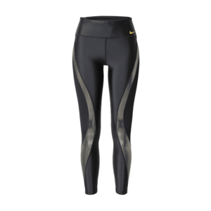 NIKE Pantaloni sport negru / galben / gri argintiu imagine