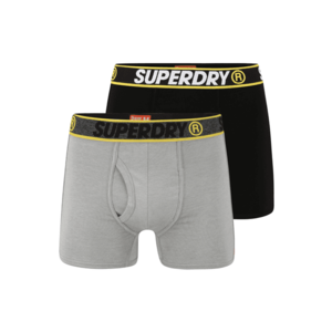 Superdry Boxeri negru / gri deschis / galben imagine