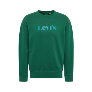 LEVI'S Bluză de molton ' RELAXED T2 GRAPHIC CREW' verde iarbă / jad imagine