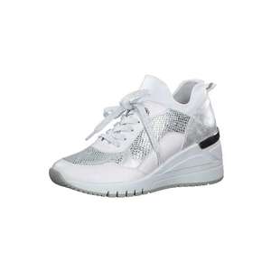 MARCO TOZZI Sneaker înalt alb / argintiu imagine