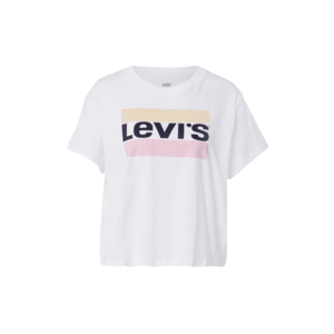 LEVI'S Tricou roz / alb / galben / bleumarin imagine
