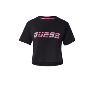 GUESS Tricou negru / roz / alb imagine