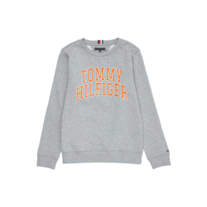 TOMMY HILFIGER Bluză de molton gri / portocaliu / alb imagine